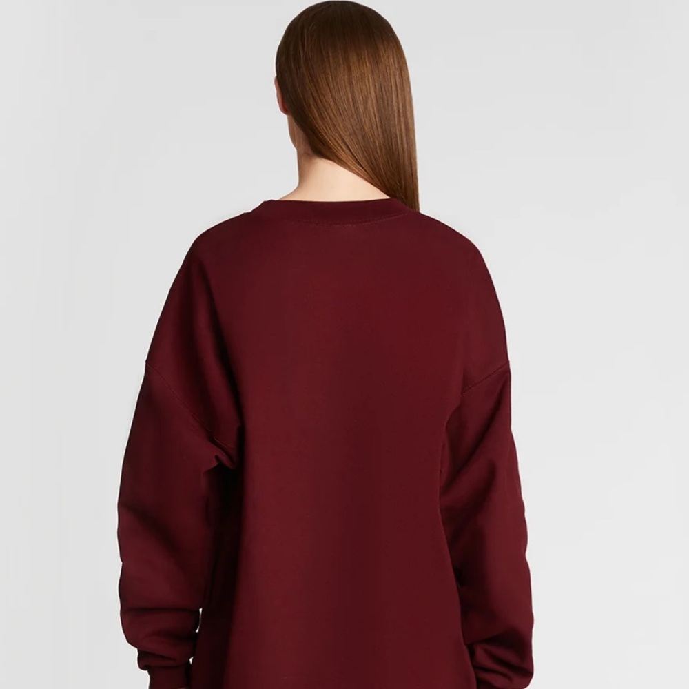 The Bar Maroon Women's Varsity Sweatshirt-NWT - Picture 5 of 7